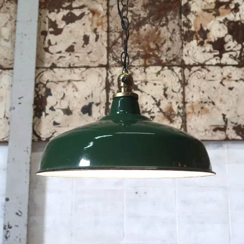 ビンテージ ホーロー ファクトリーランプ