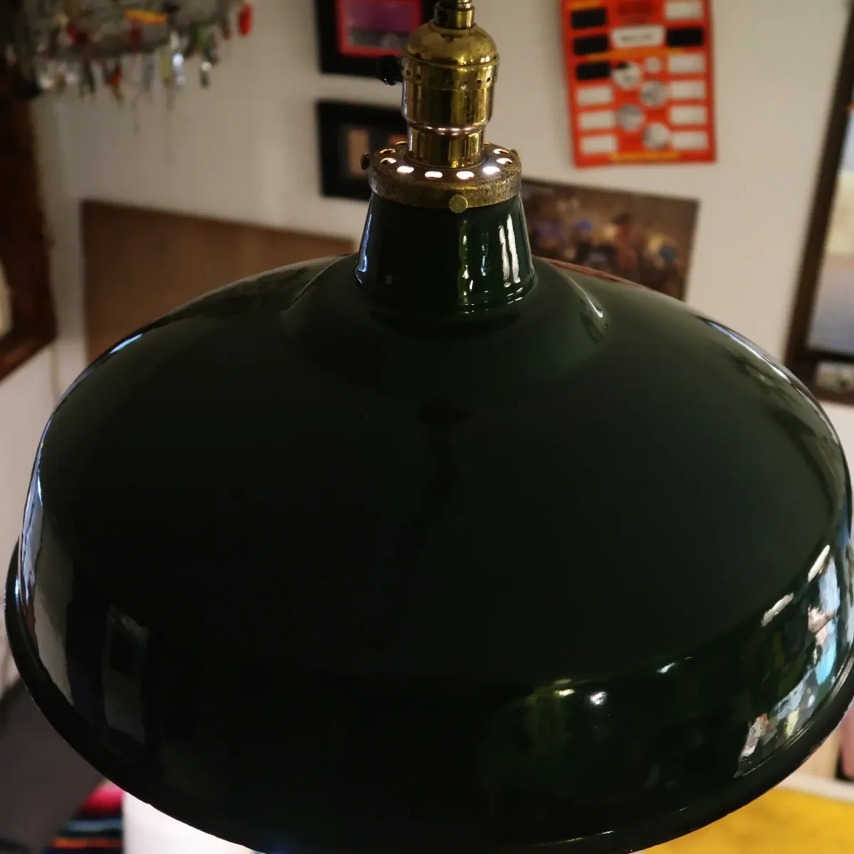 ビンテージ ホーロー ファクトリーランプ