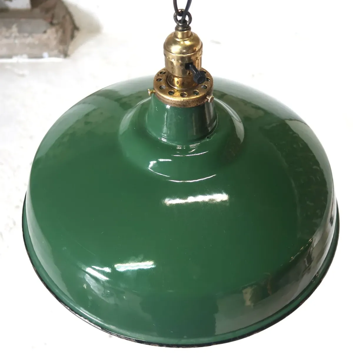 ビンテージ ホーロー ファクトリーランプ