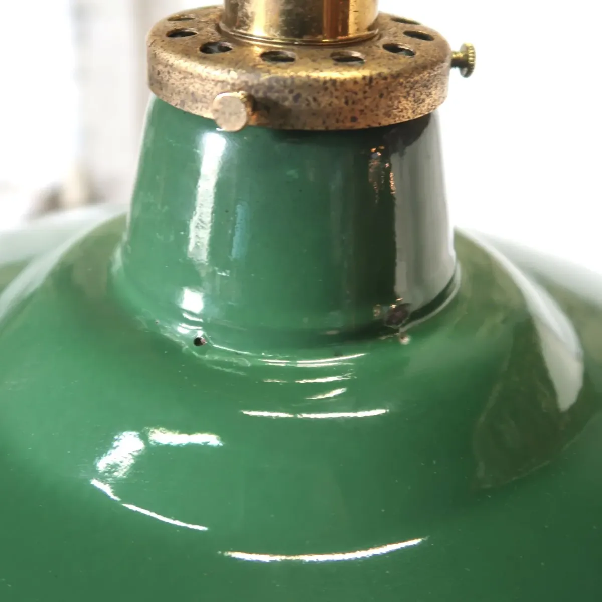 ビンテージ ホーロー ファクトリーランプ