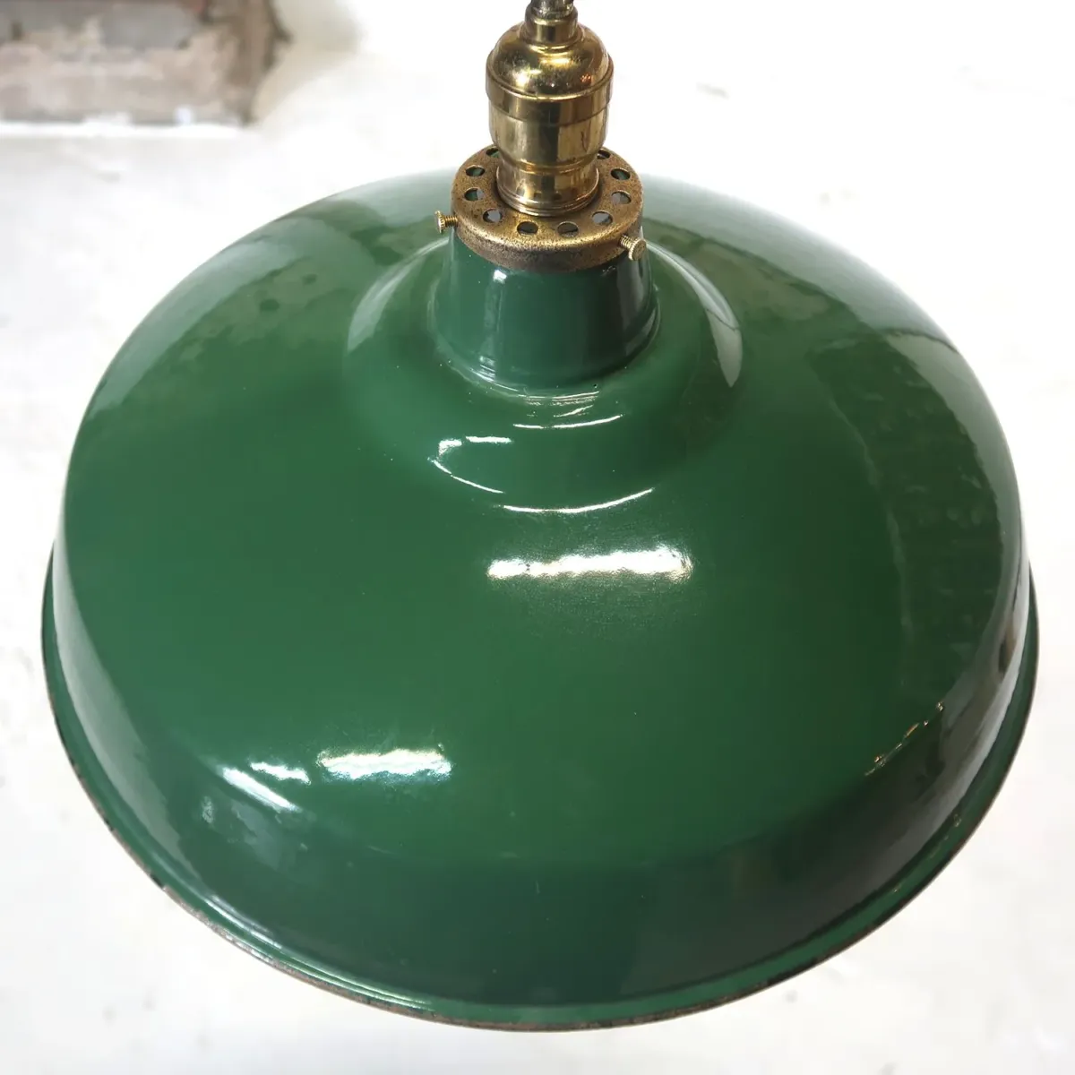 ビンテージ ホーロー ファクトリーランプ