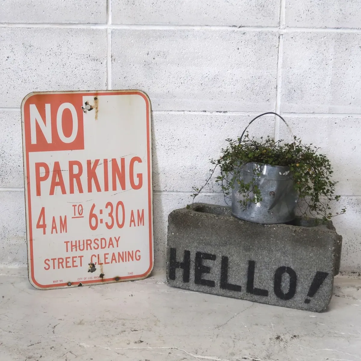 NO PARKING ロードサイン ホーロー