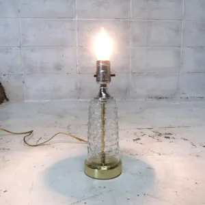 アンティーク ガラスベース テーブルランプ