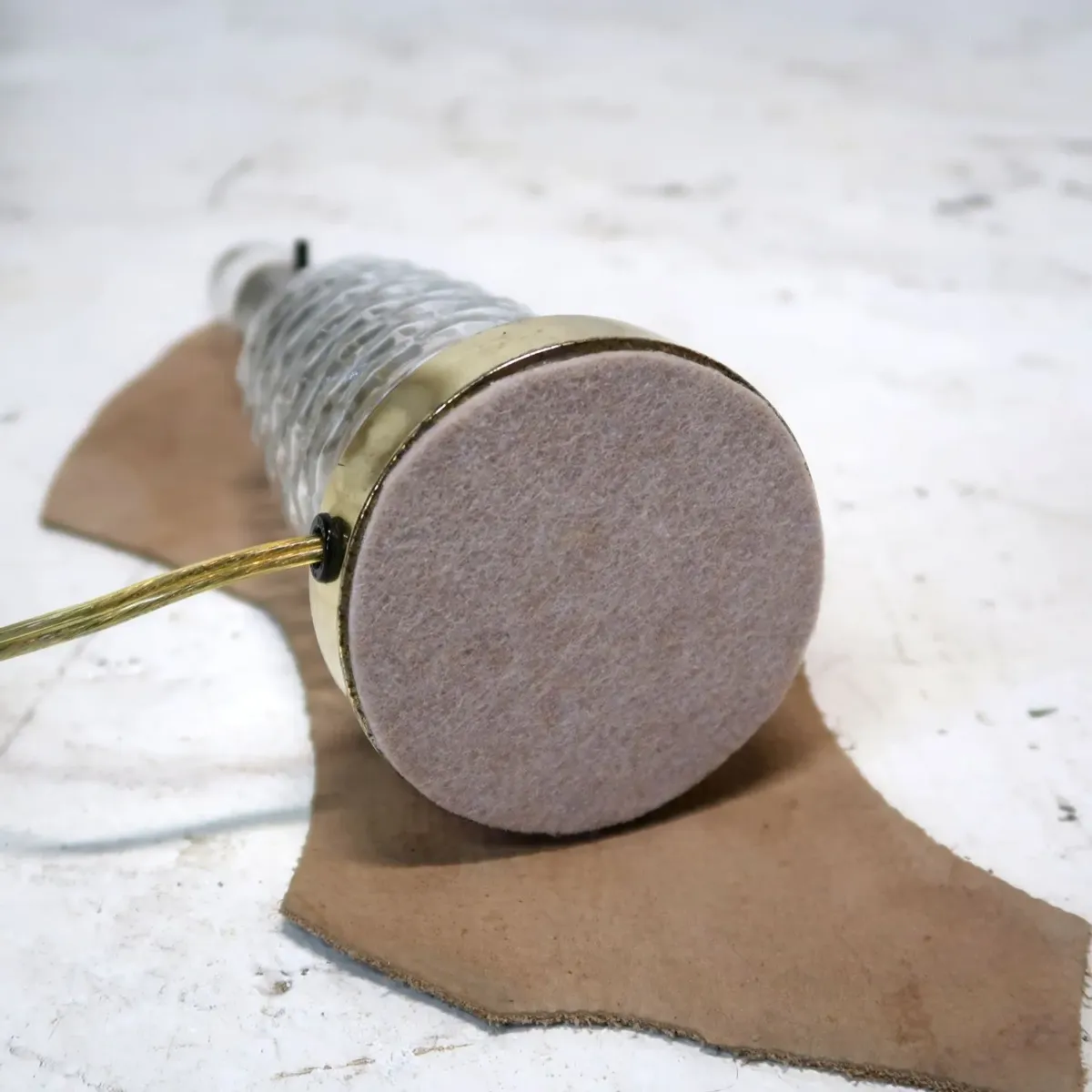 アンティーク ガラスベース テーブルランプ