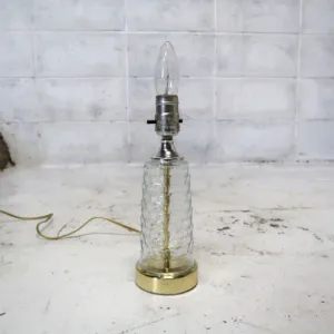 アンティーク ガラスベース テーブルランプ