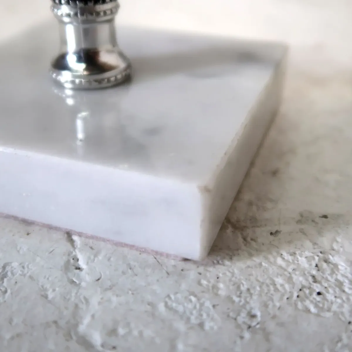 アンティーク ガラス×ストーンベース テーブルランプ