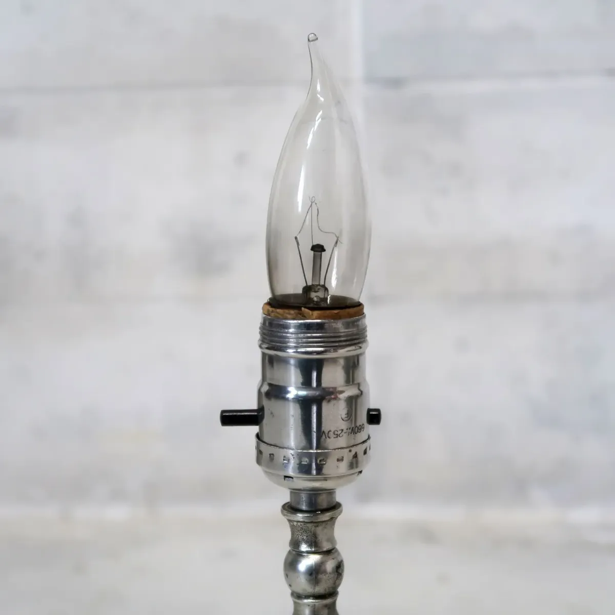 アンティーク ガラス×ストーンベース テーブルランプ