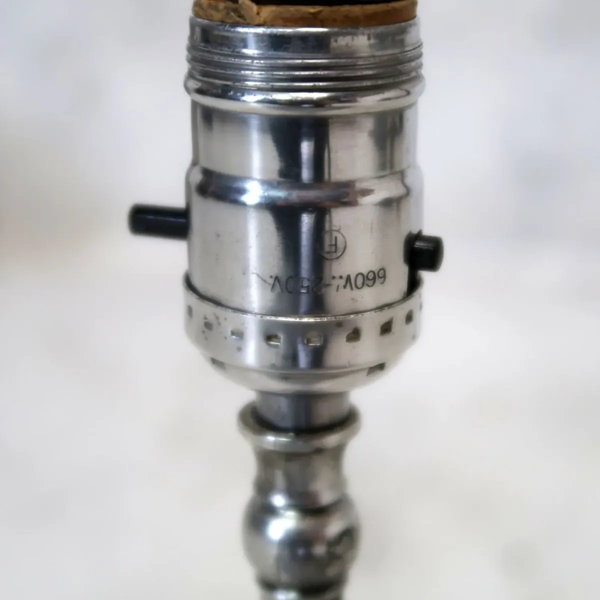 アンティーク ガラス×ストーンベース テーブルランプ