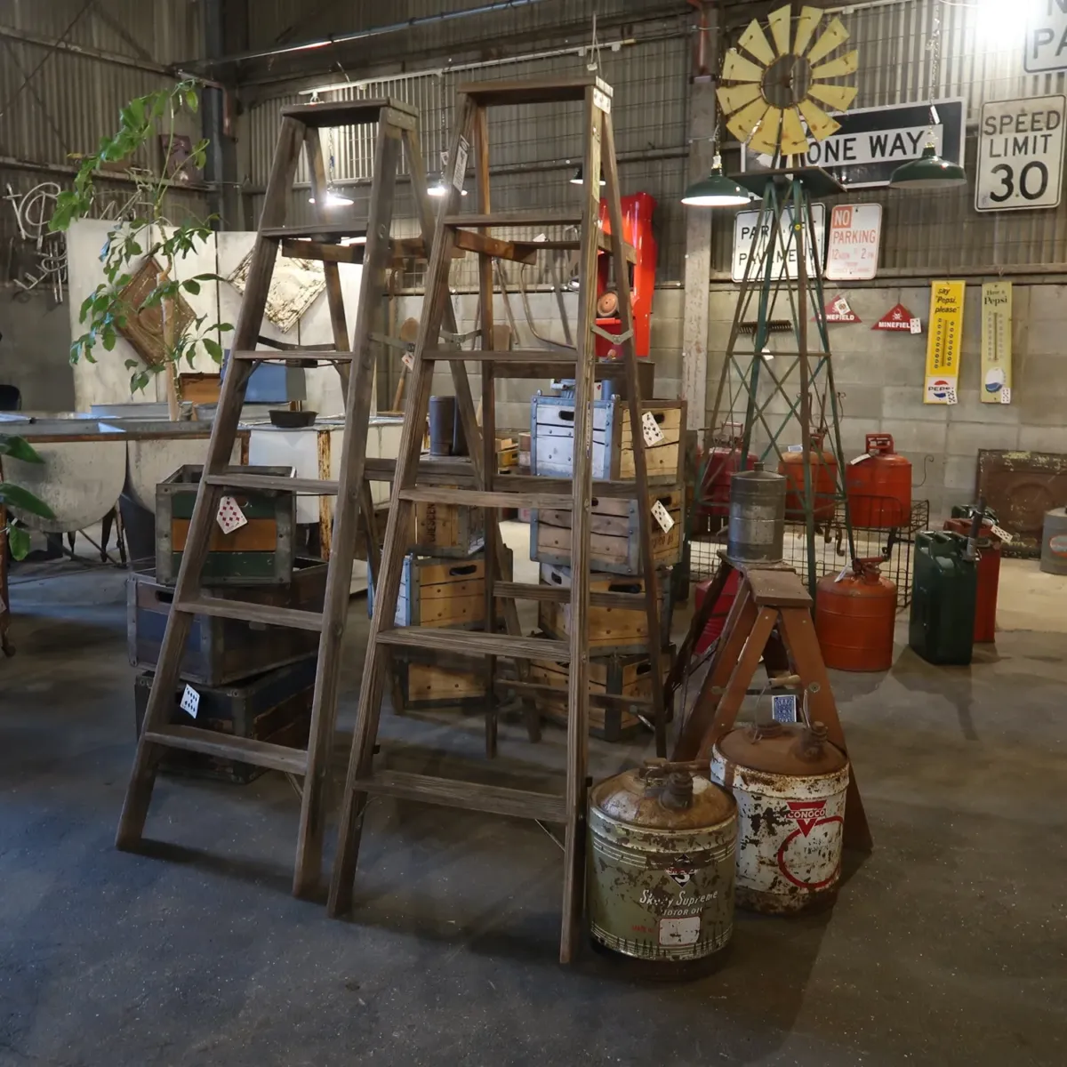 WERNER ビンテージ ウッドラダー