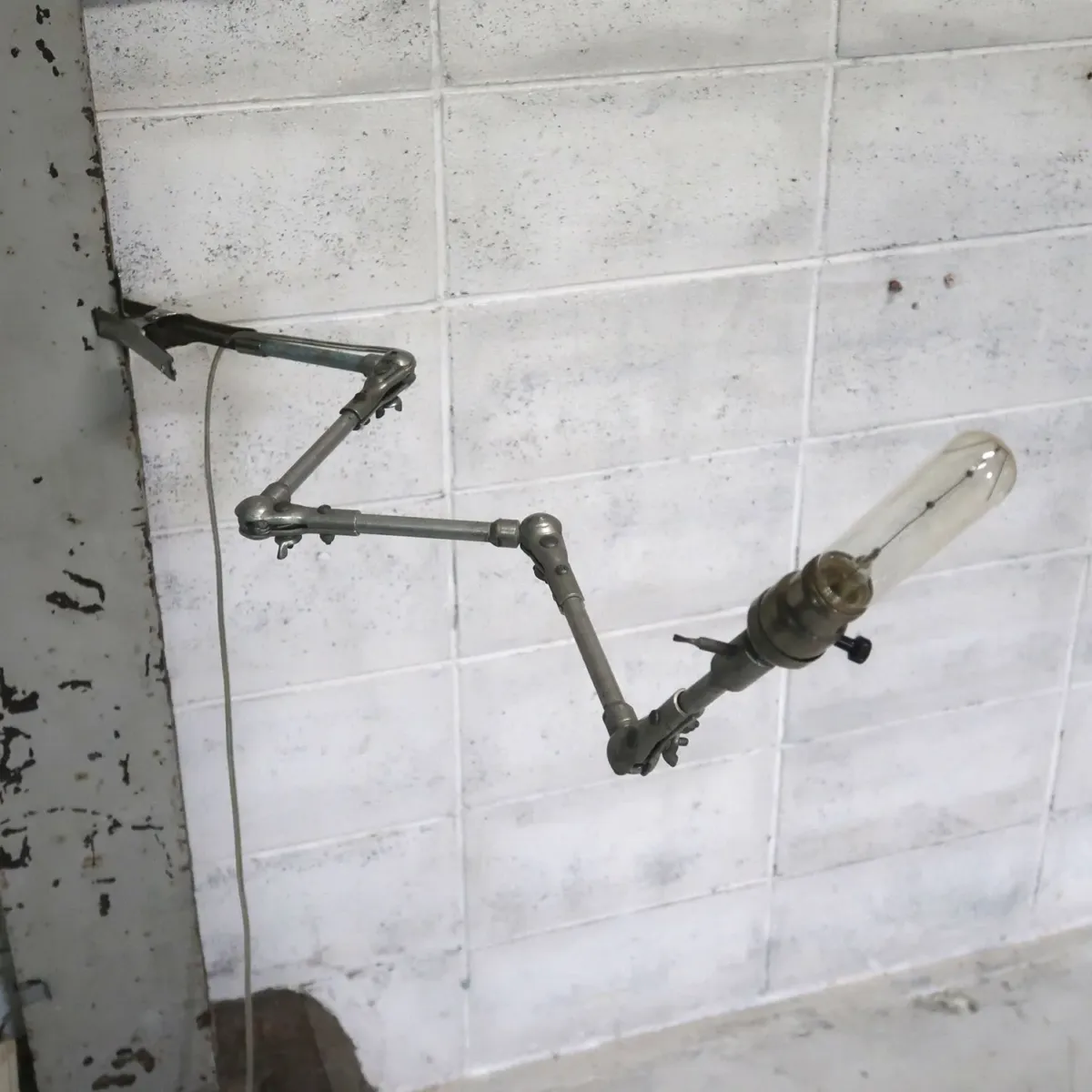 ビンテージ アルミ マシンランプ