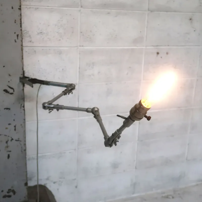 ビンテージ アルミ マシンランプ