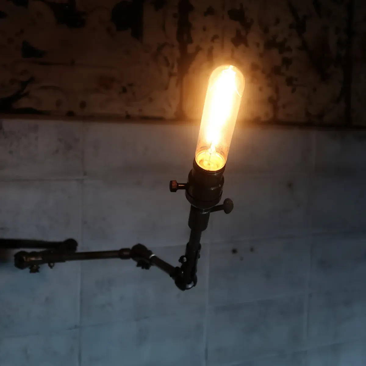 ビンテージ アルミ マシンランプ