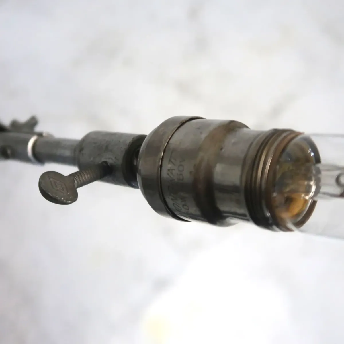 ビンテージ アルミ マシンランプ