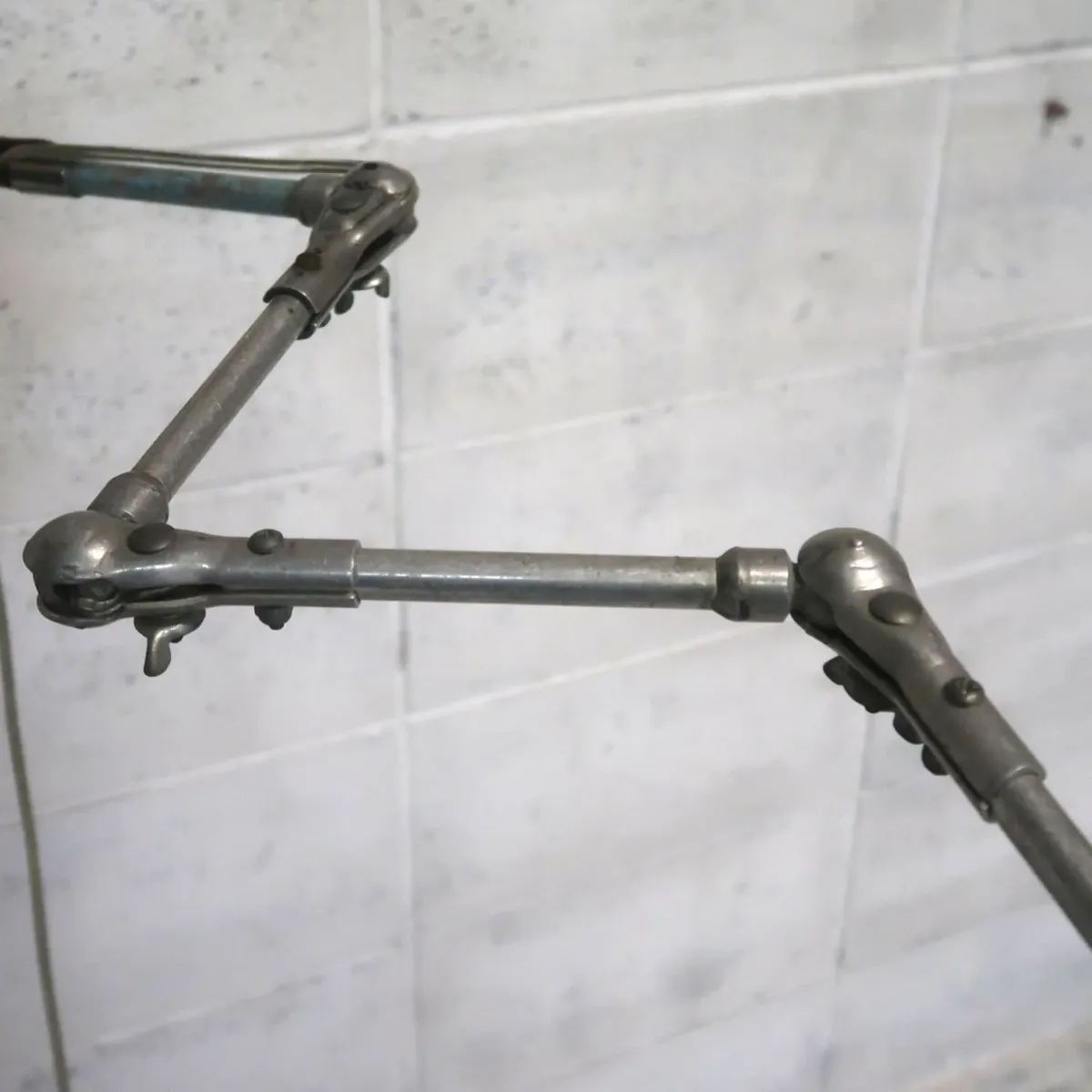 ビンテージ アルミ マシンランプ