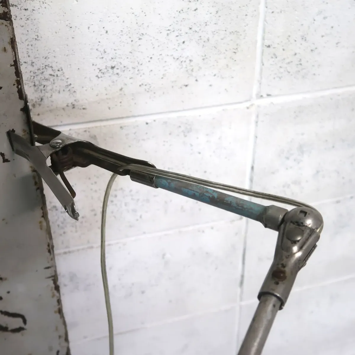 ビンテージ アルミ マシンランプ