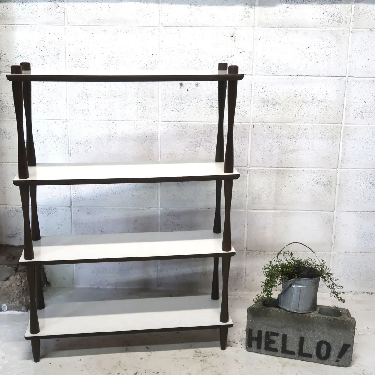 ミッドセンチュリー ウッドシェルフ