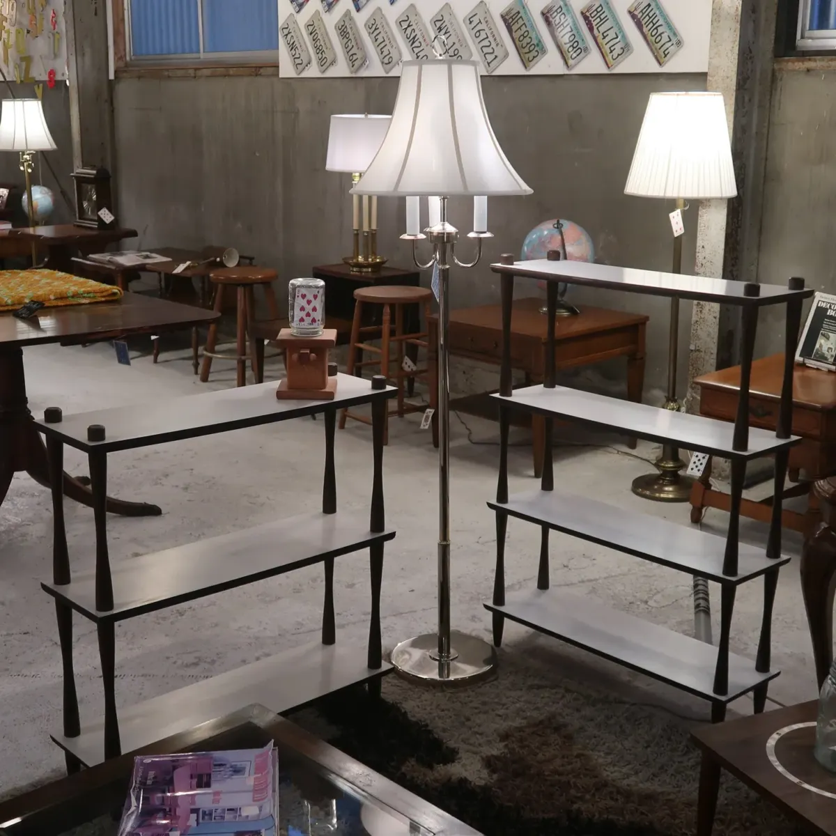 ミッドセンチュリー ウッドシェルフ