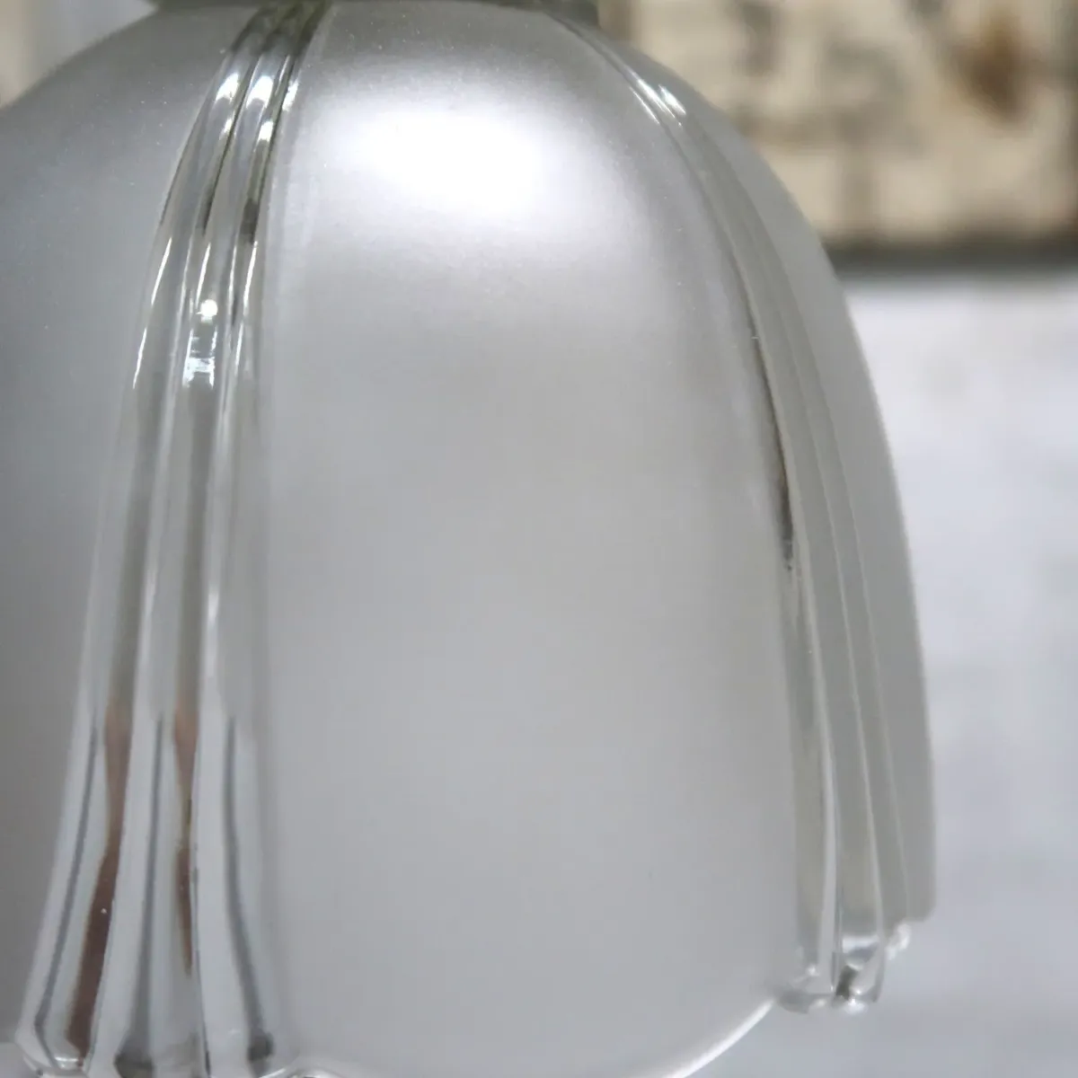 アンティーク フロスト×クリアガラス ペンダントランプ