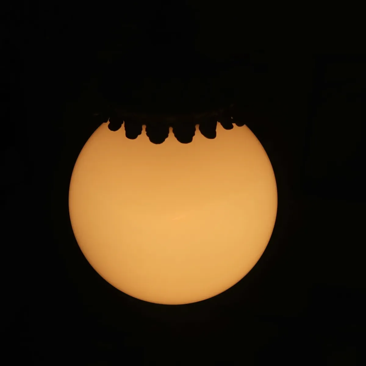 アンティーク ミルクガラス ペンダントランプ