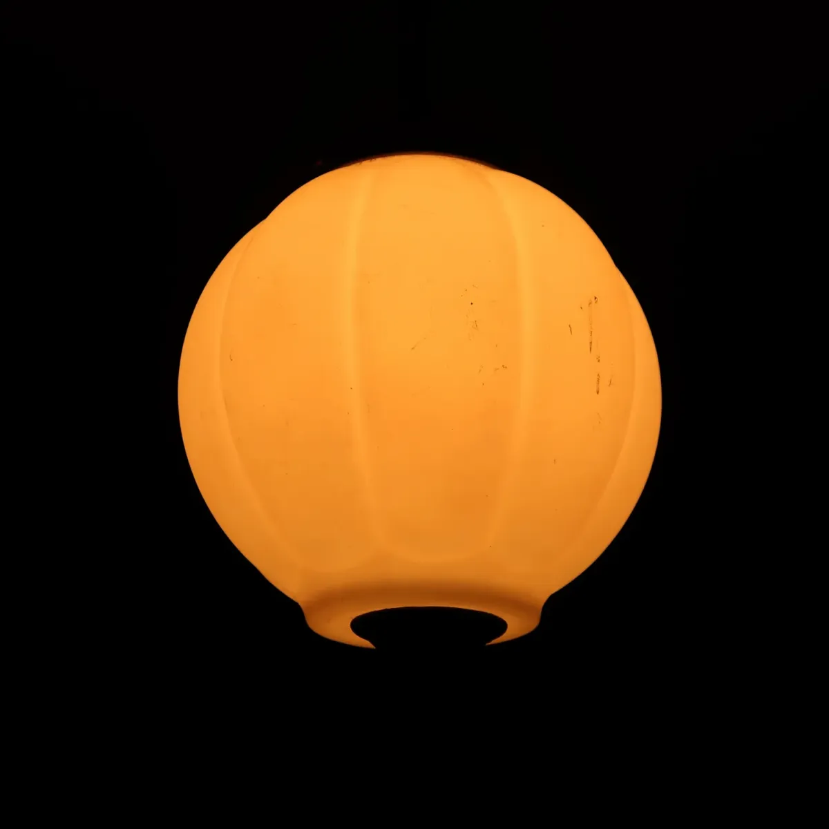 アンティーク ミルクガラス ペンダントランプ