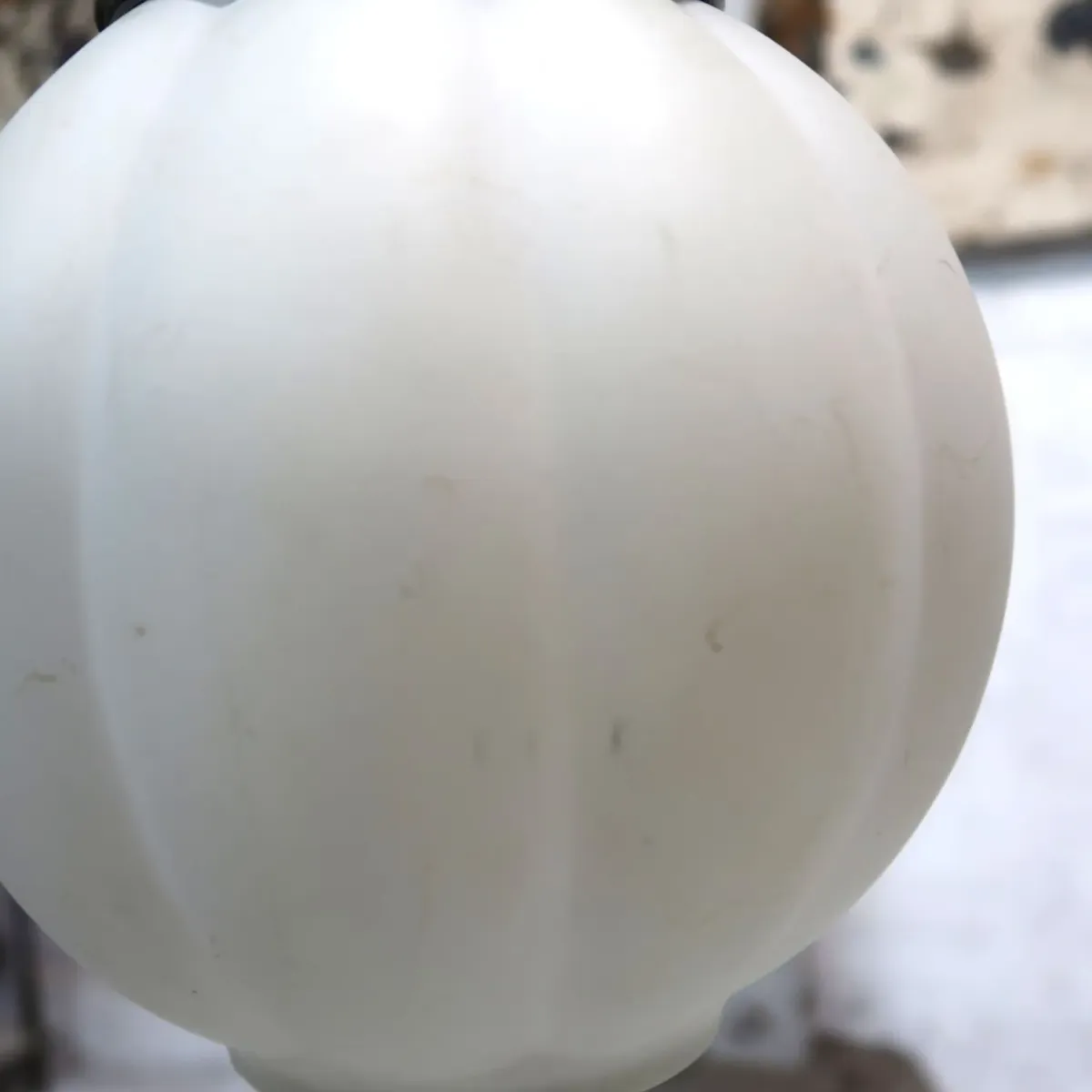 アンティーク ミルクガラス ペンダントランプ