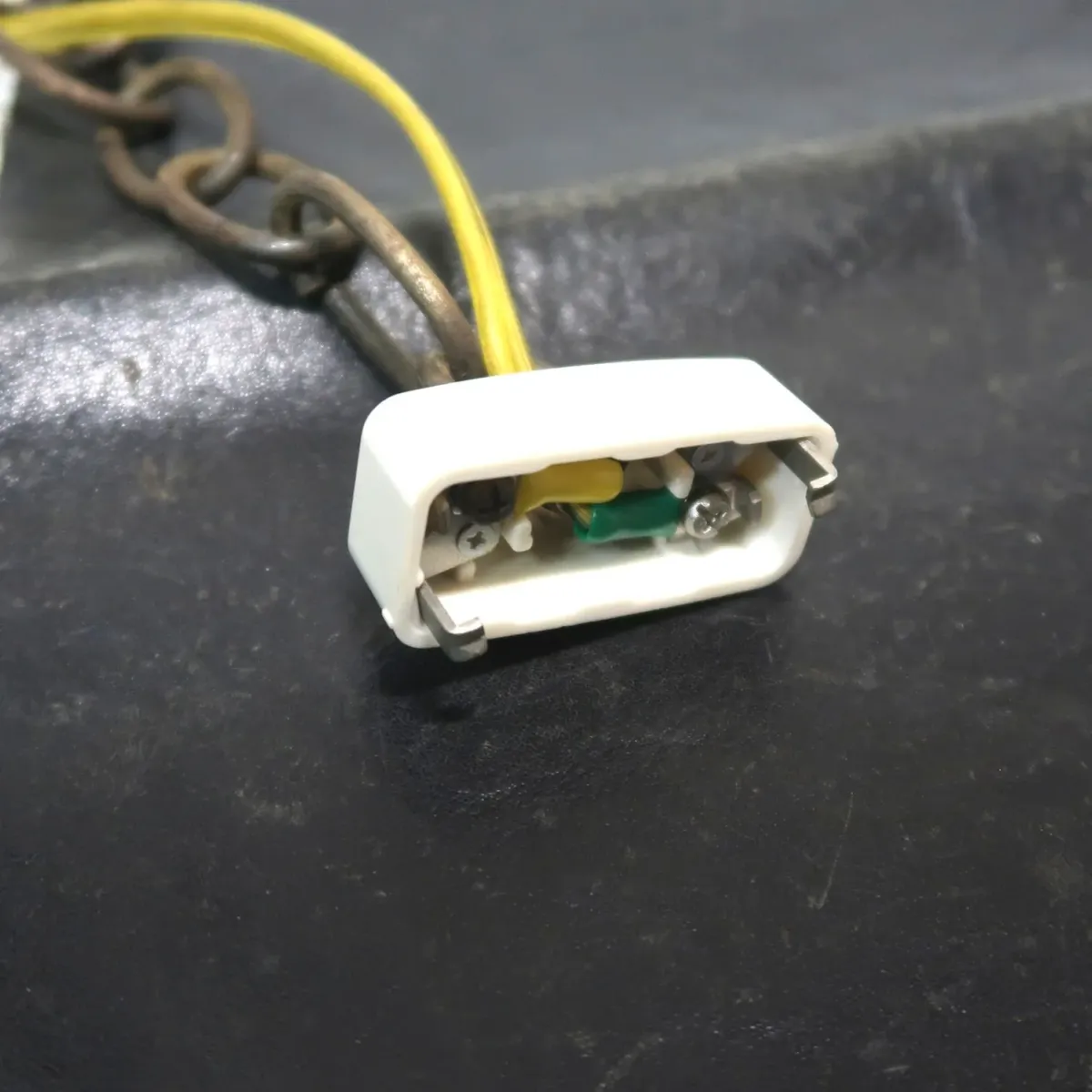 アンティーク ミルクガラス ペンダントランプ