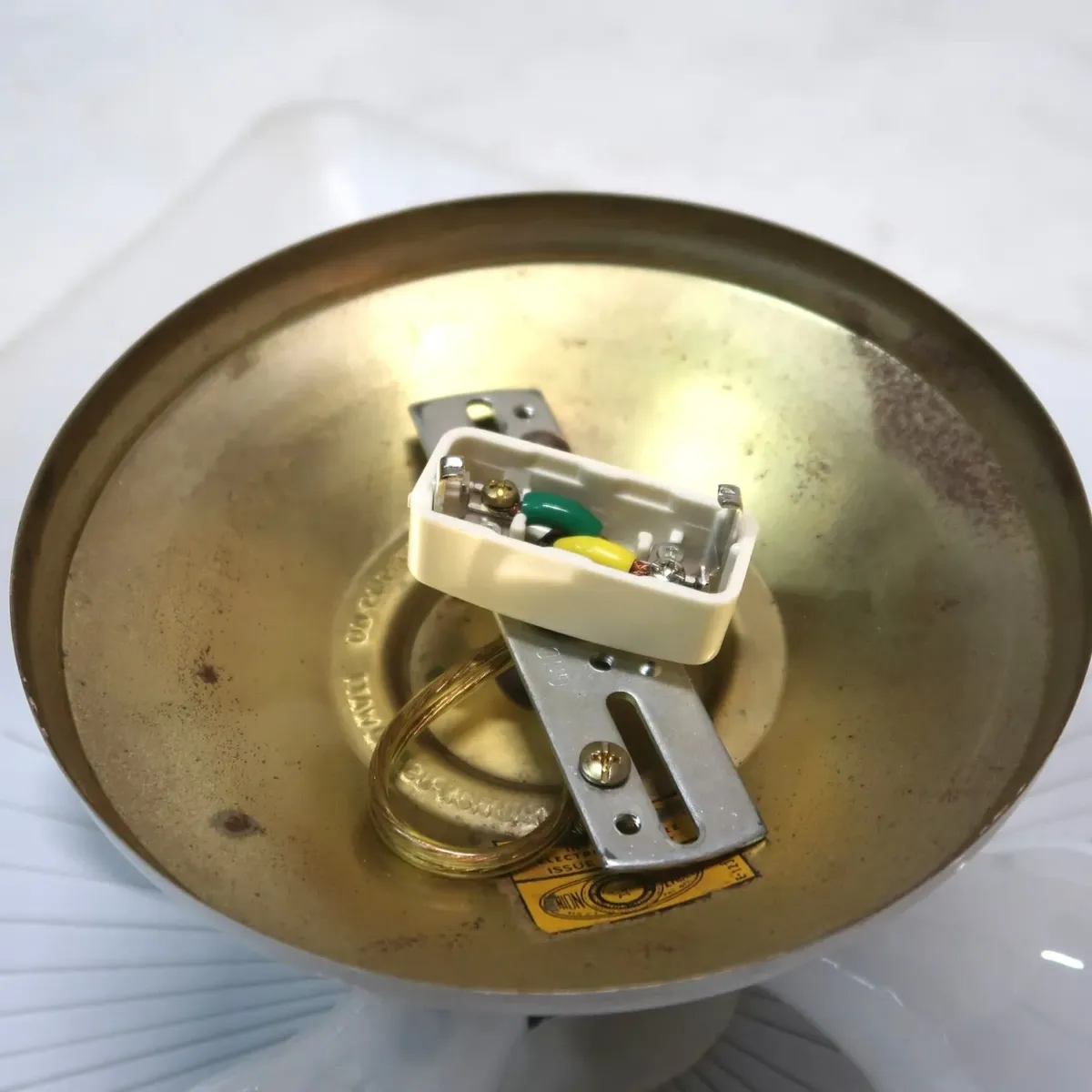 ミッドセンチュリー フロストガラス シーリングランプ 4灯