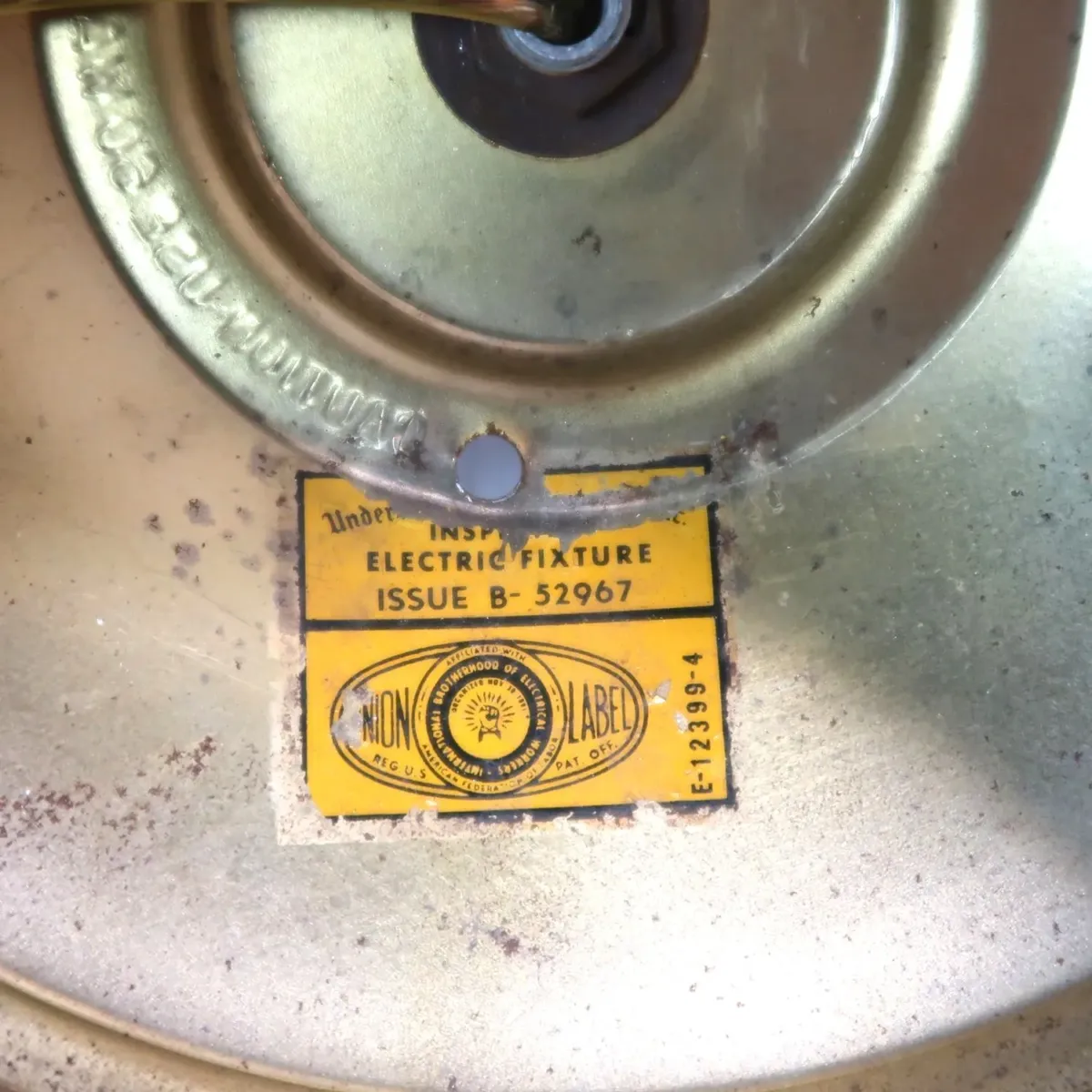 ミッドセンチュリー フロストガラス シーリングランプ 4灯