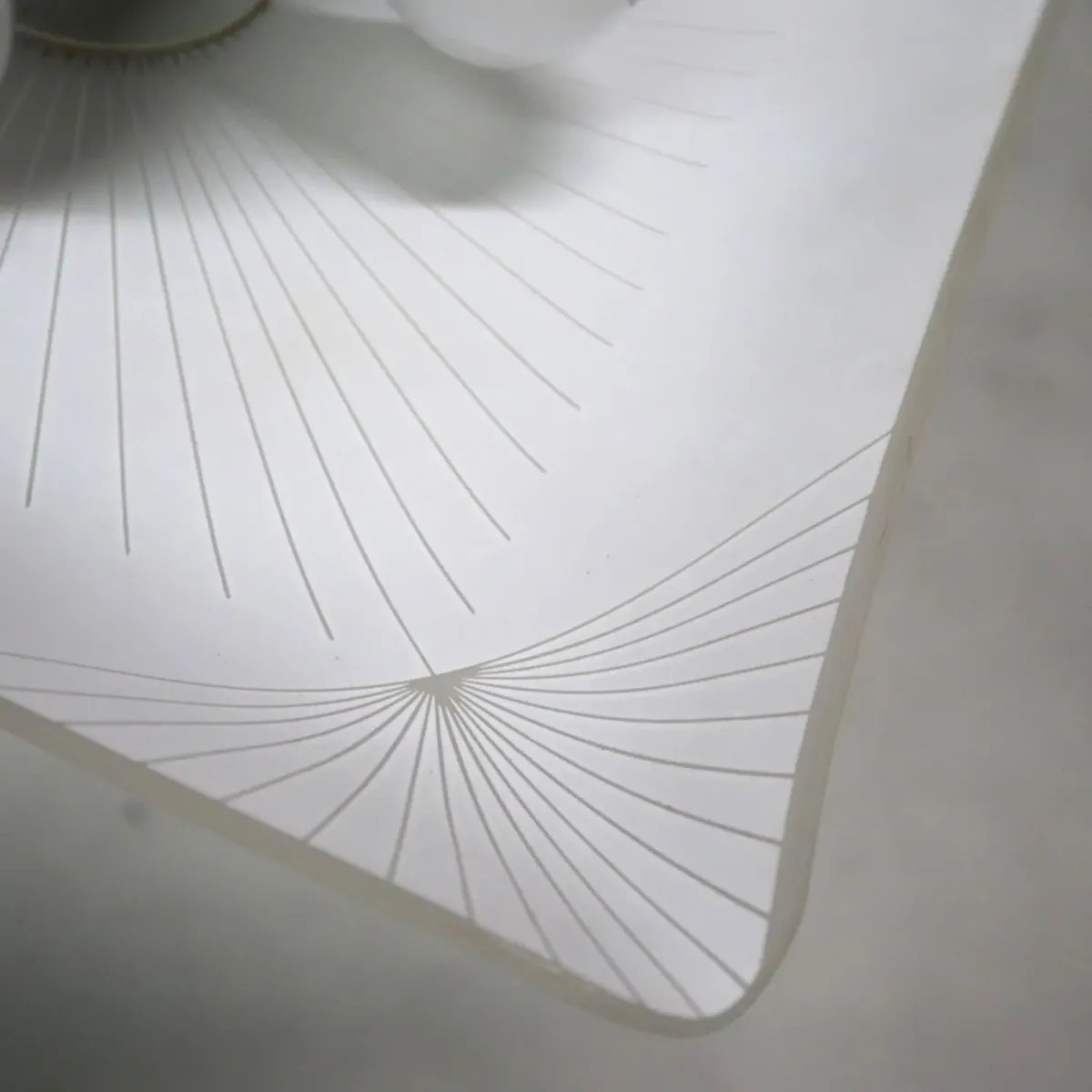 ミッドセンチュリー フロストガラス シーリングランプ 4灯