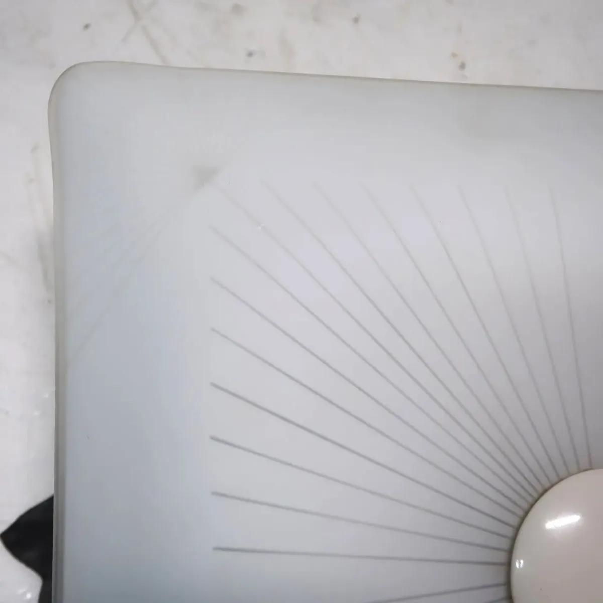 ミッドセンチュリー フロストガラス シーリングランプ 4灯