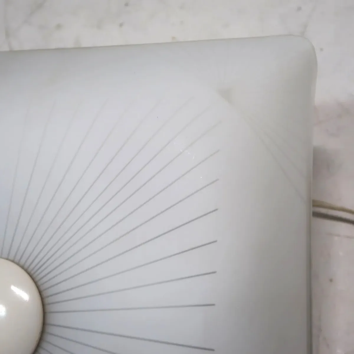 ミッドセンチュリー フロストガラス シーリングランプ 4灯