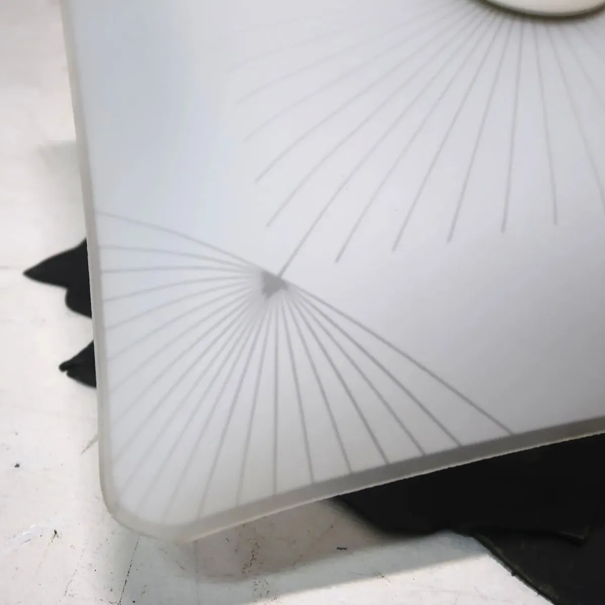 ミッドセンチュリー フロストガラス シーリングランプ 4灯