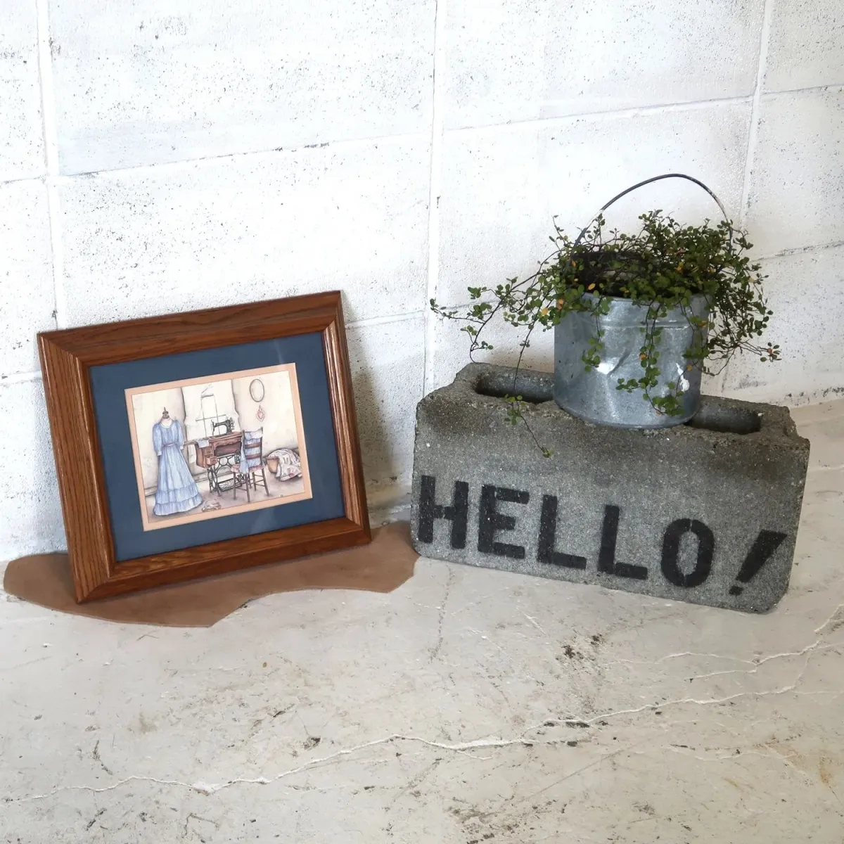 ビンテージ ウッドフレーム 額縁