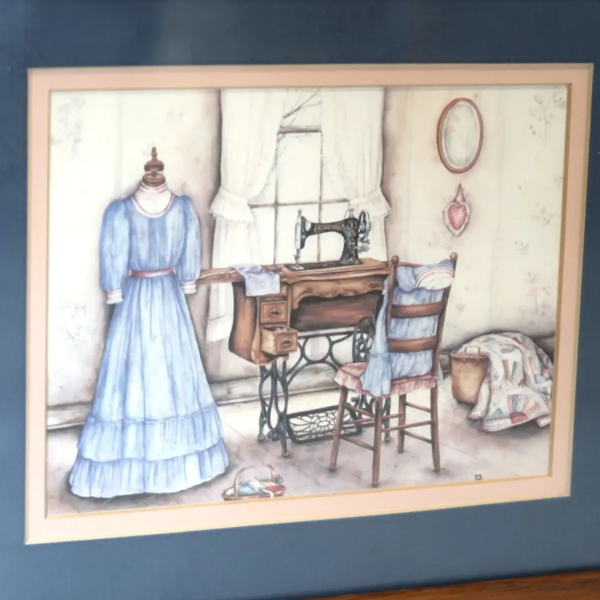 ビンテージ ウッドフレーム 額縁