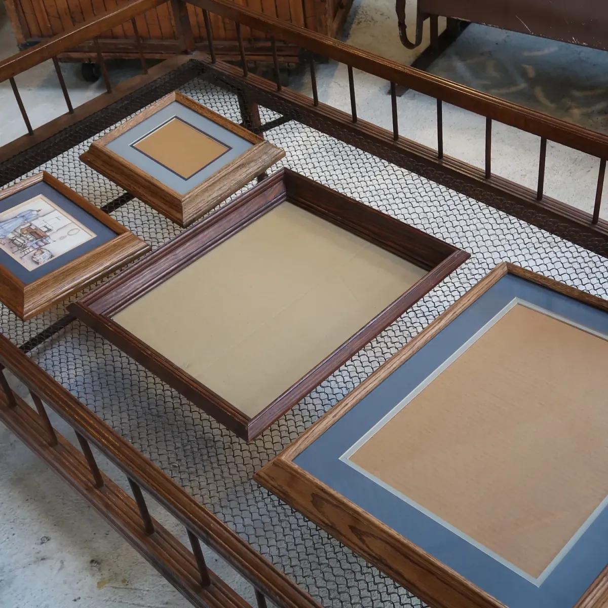 ビンテージ ウッドフレーム 額縁