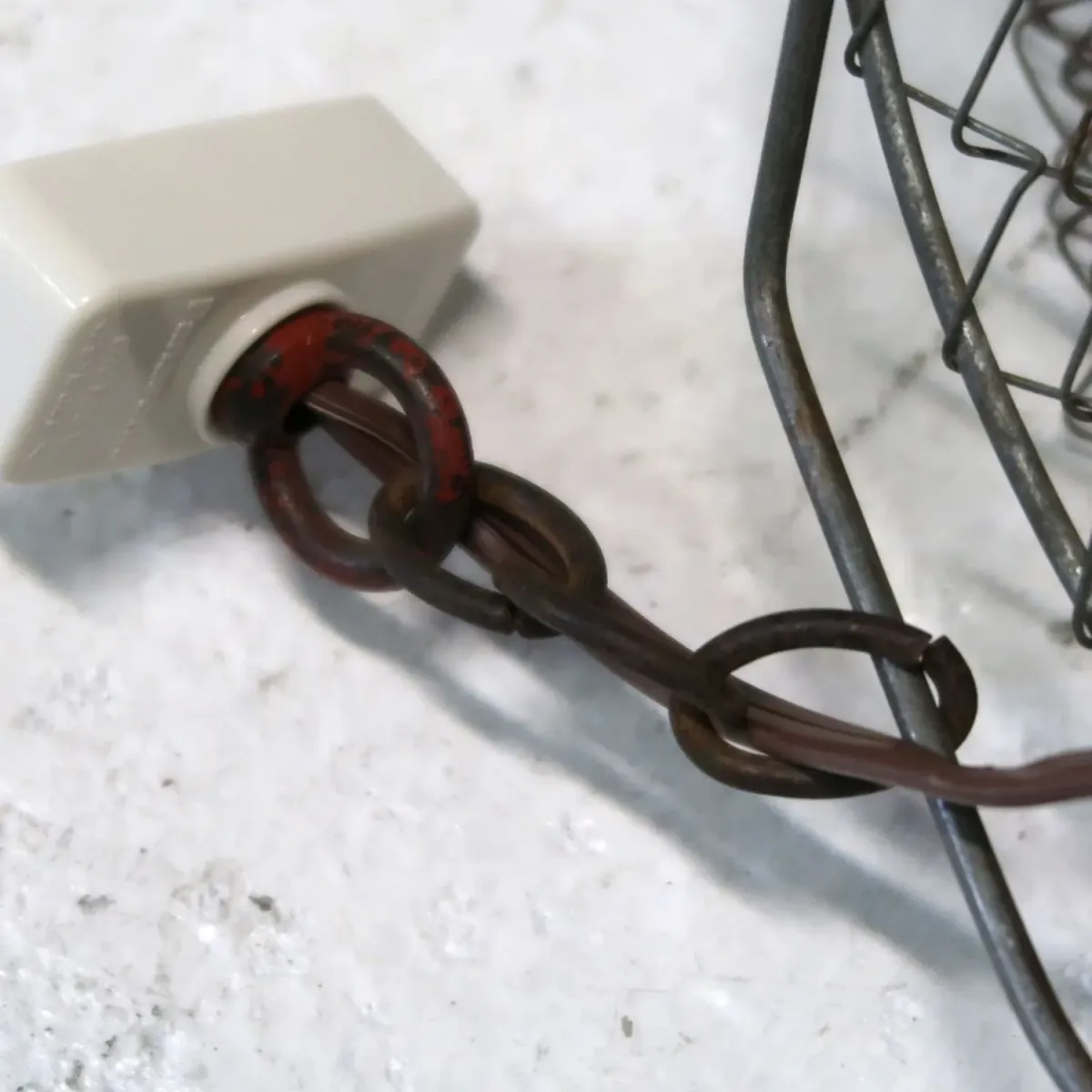 ビンテージ フィッシングバスケット カスタムペンダントランプ