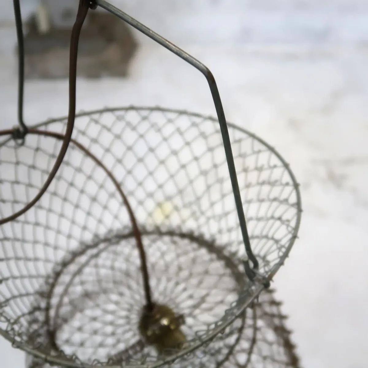 ビンテージ フィッシングバスケット カスタムペンダントランプ