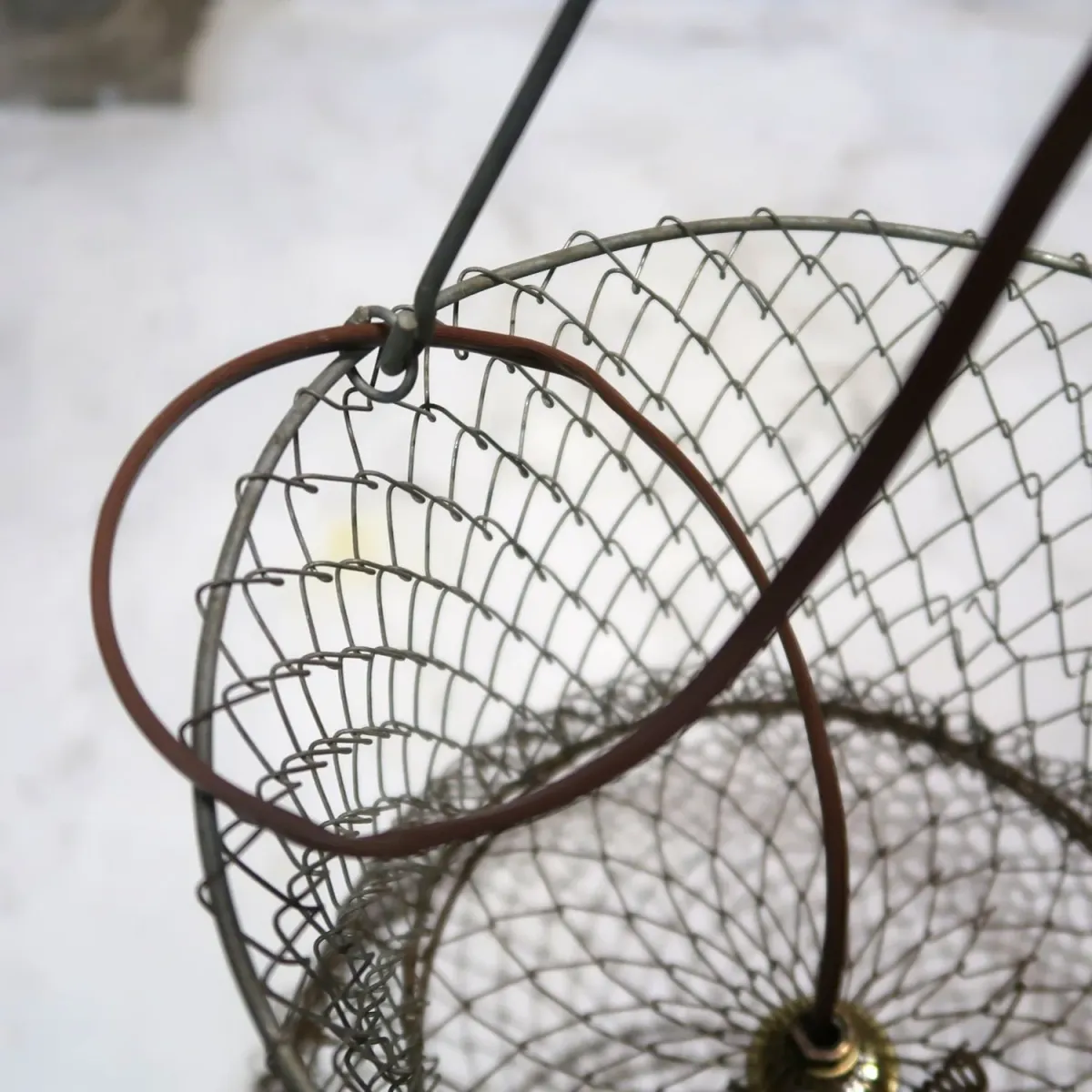 ビンテージ フィッシングバスケット カスタムペンダントランプ