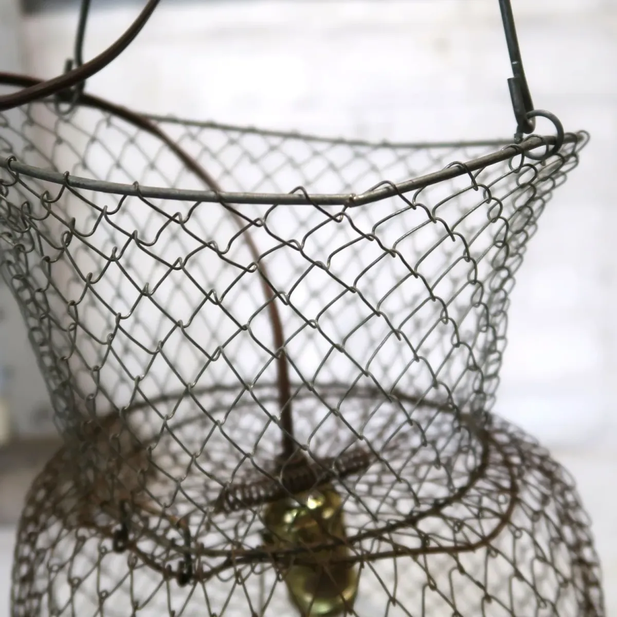 ビンテージ フィッシングバスケット カスタムペンダントランプ