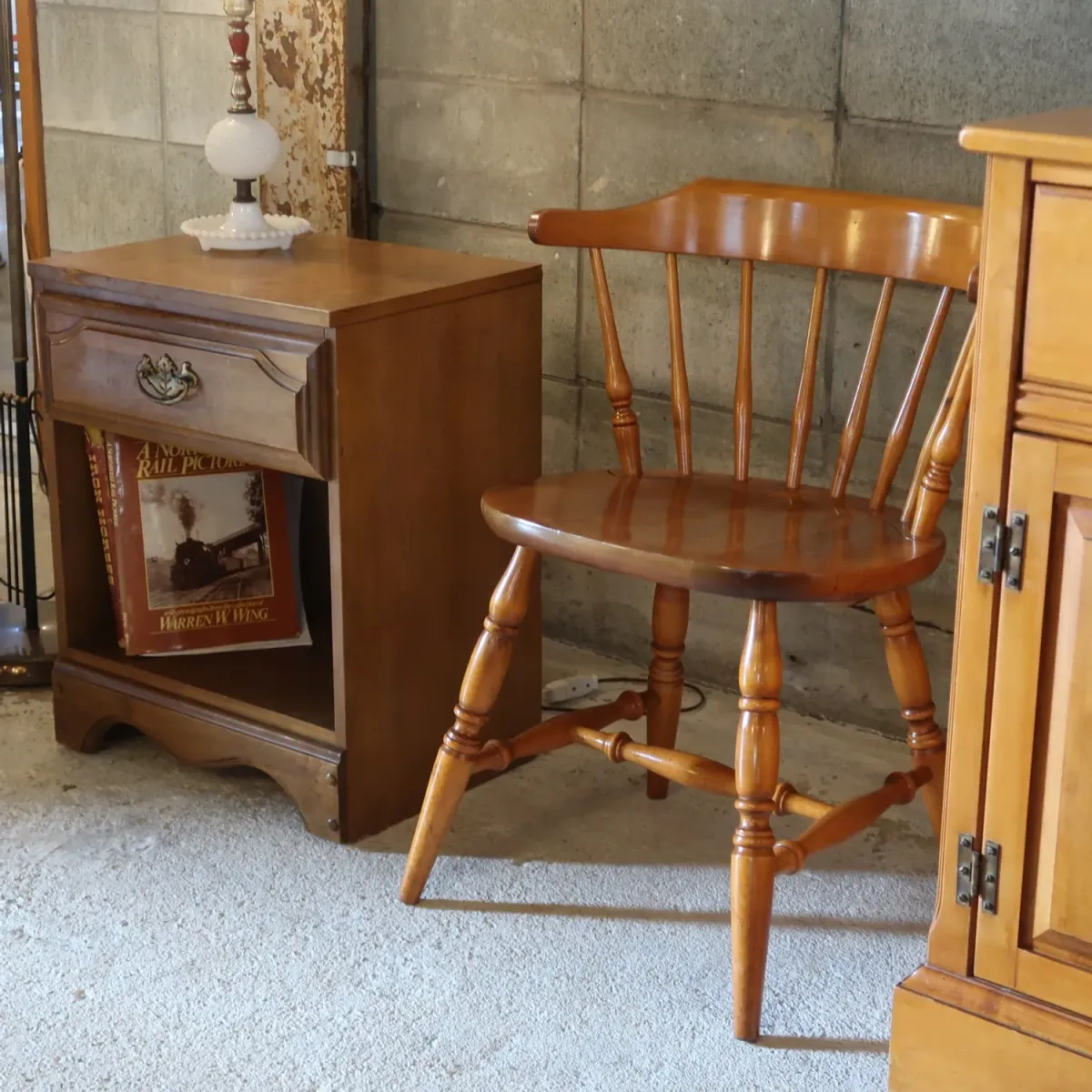 アンティーク ウッドチェア メープルウッド