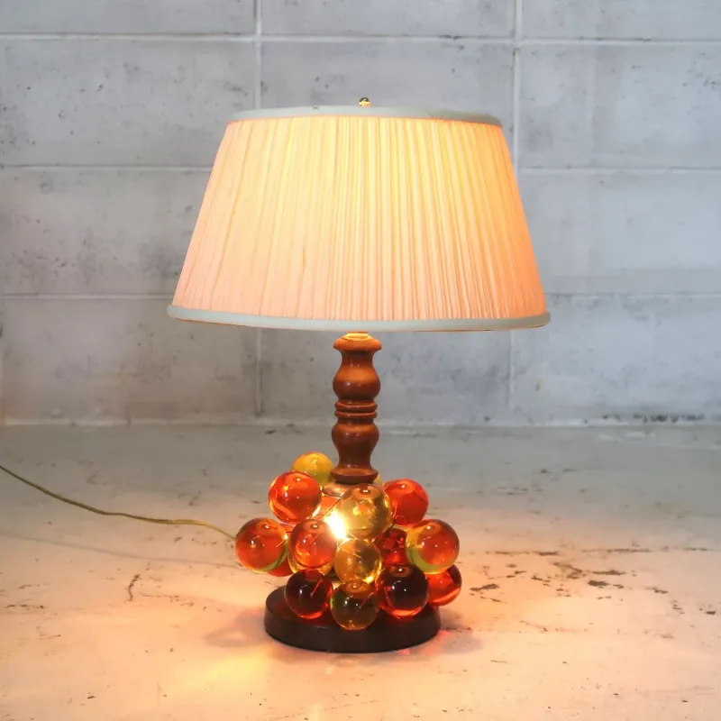 アンティーク ブドウモチーフ テーブルランプ