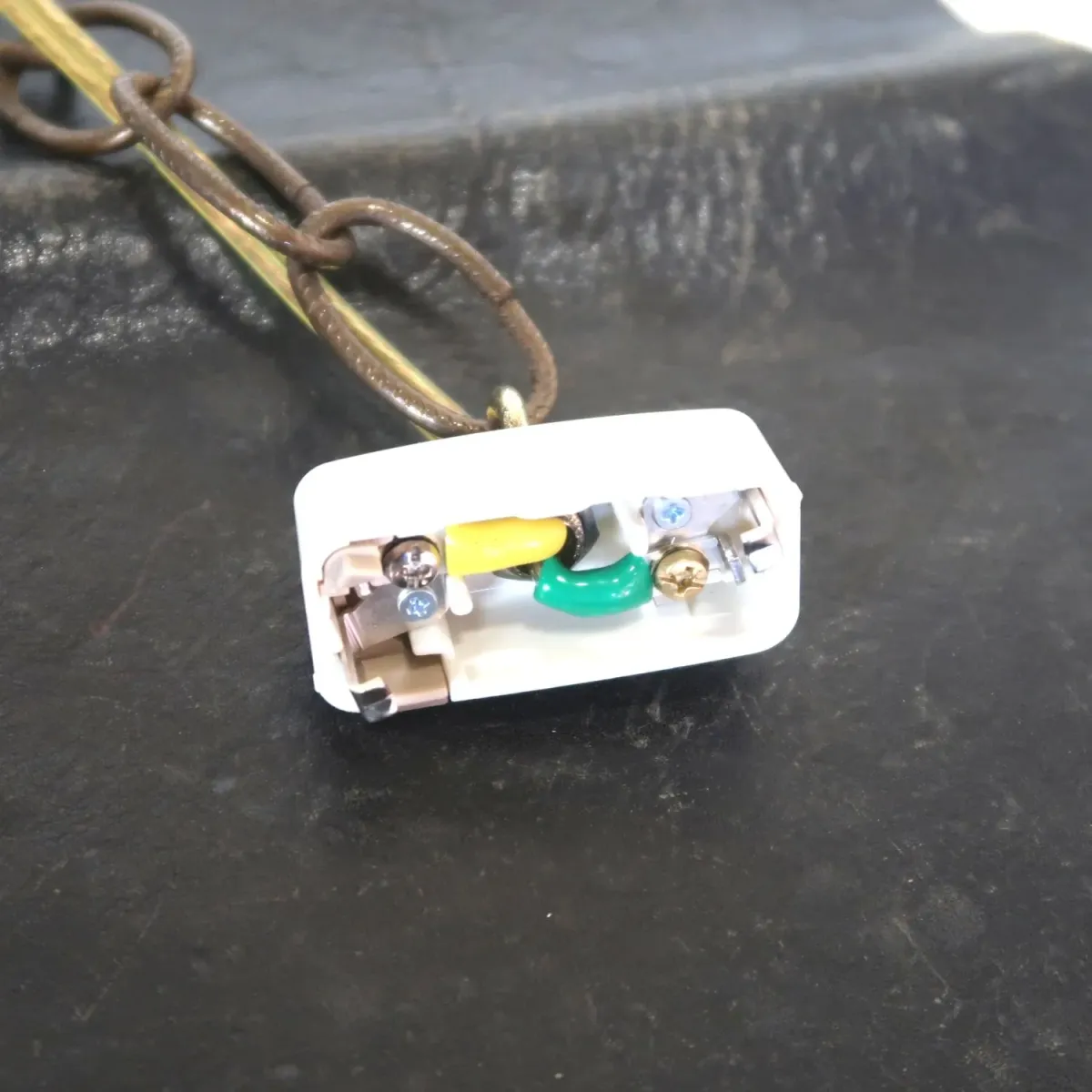 アンティーク クリアガラス ペンダントランプ