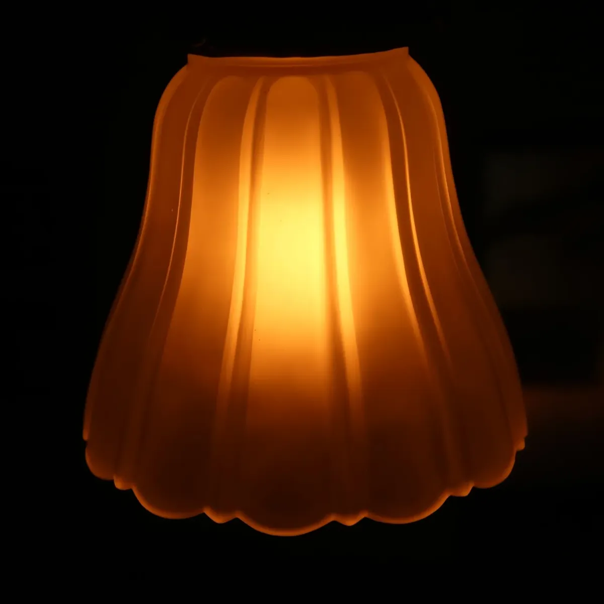 アンティーク フロストガラス ペンダントランプ