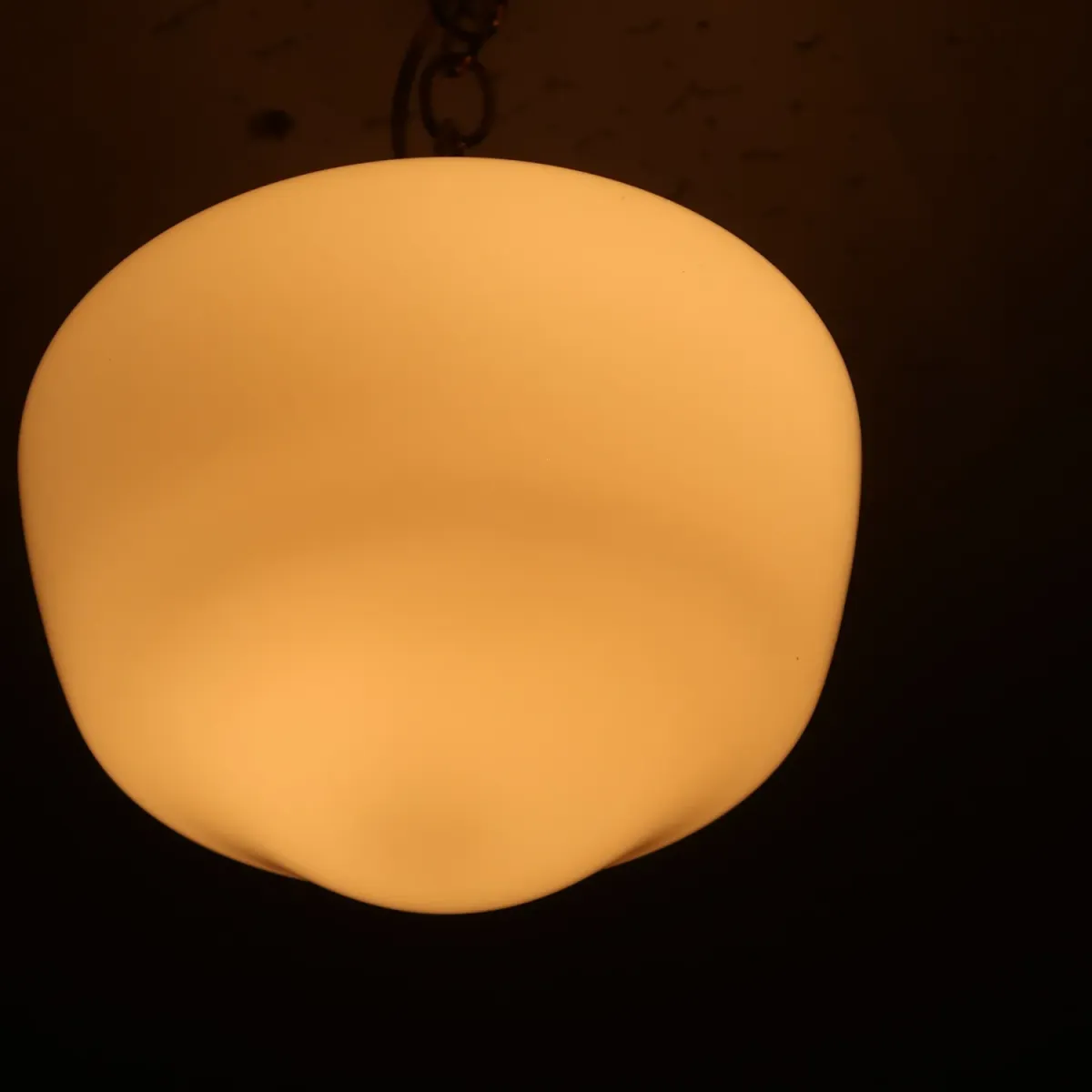 アンティーク ミルクガラス ペンダントランプ