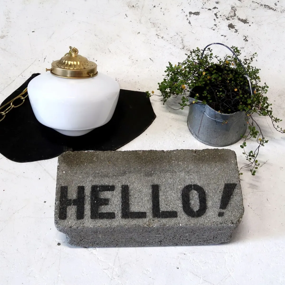 アンティーク ミルクガラス ペンダントランプ