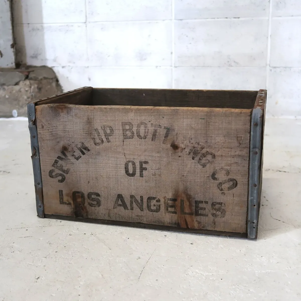 7up ビンテージ ウッドボックス