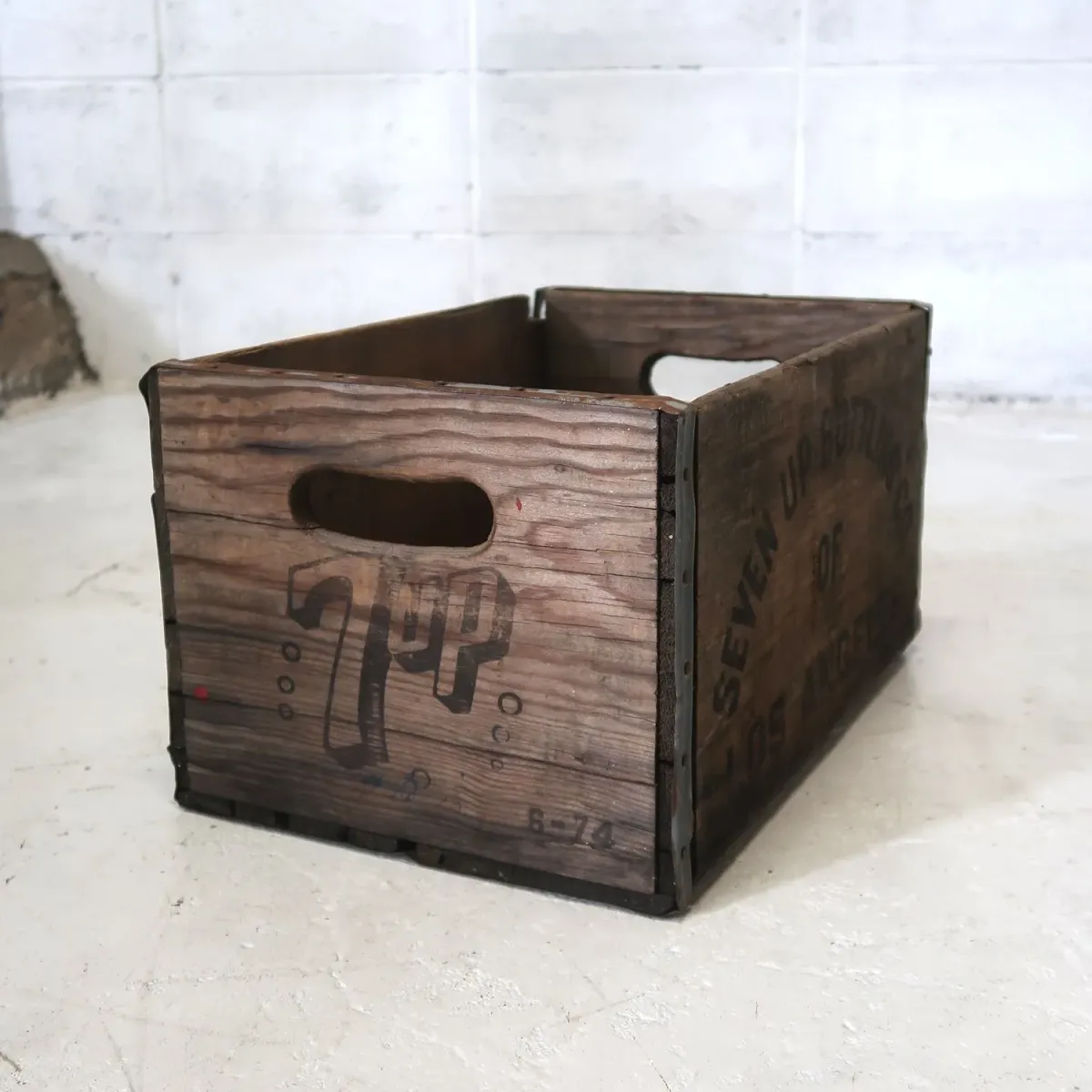 7up ビンテージ ウッドボックス