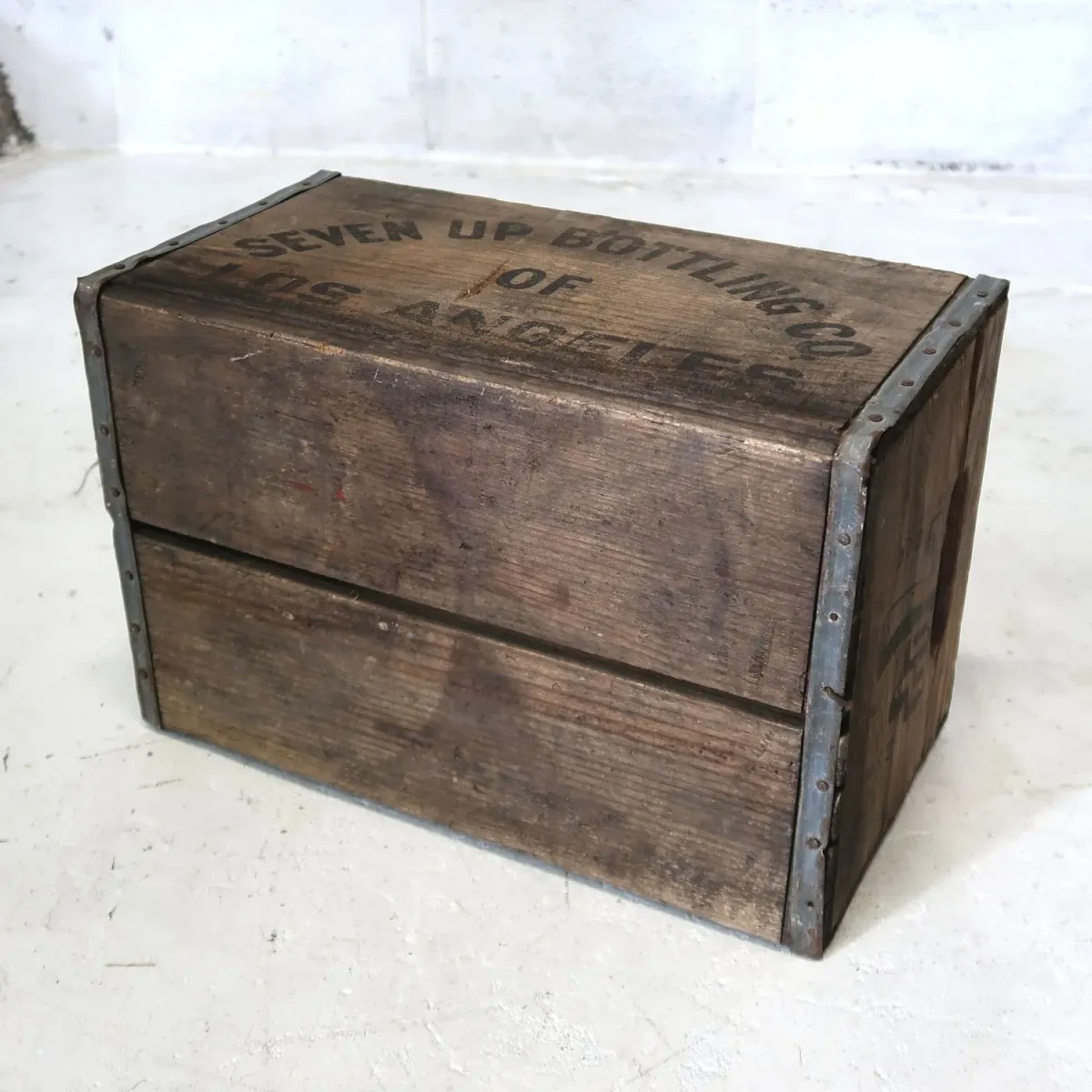 7up ビンテージ ウッドボックス