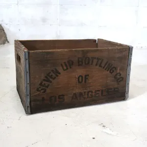 7up ビンテージ ウッドボックス