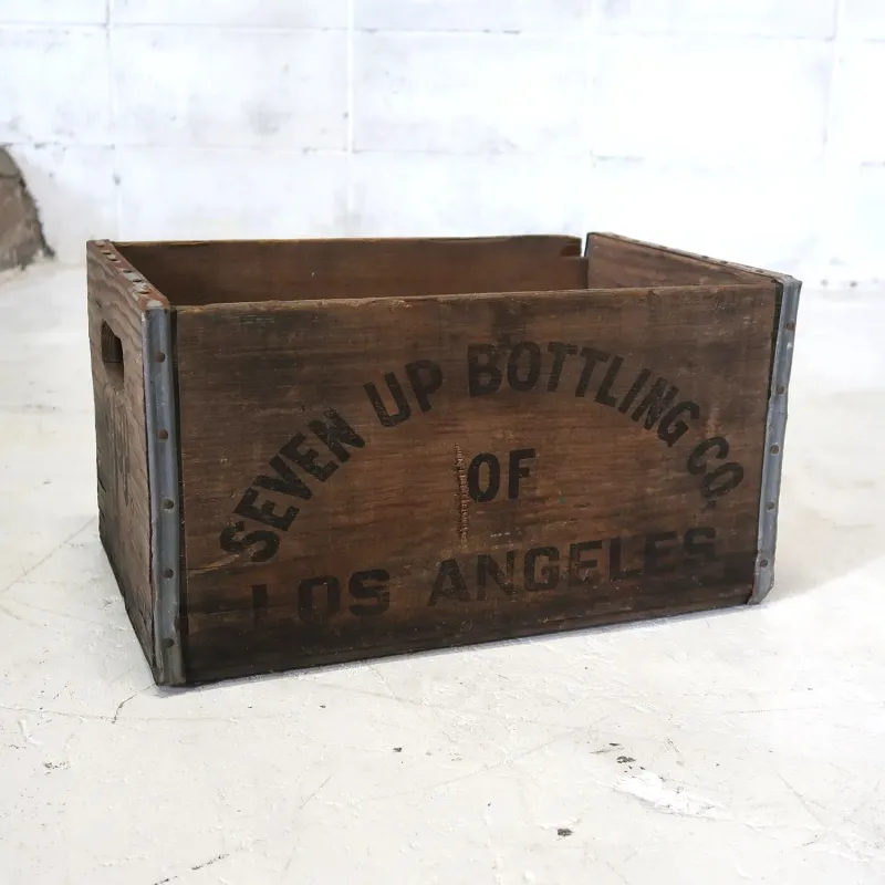 7up ビンテージ ウッドボックス
